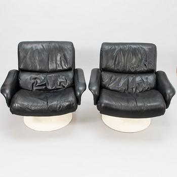 YRJÖ KUKKAPURO, fåtöljer ett par, "Saturnus" Haimi 1970-tal.