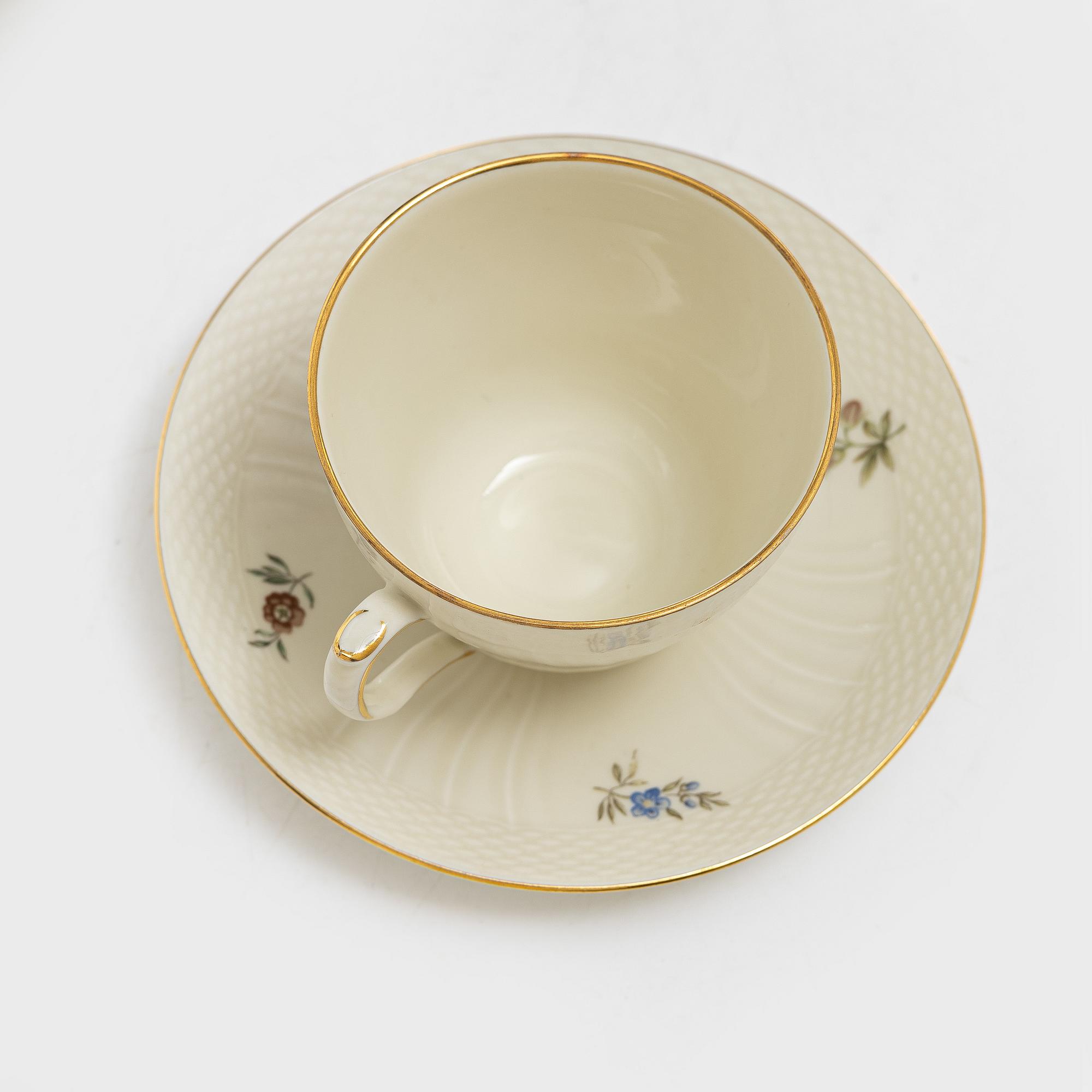 Royal Copenhagen, A Royal Copenhagen coffee service, Denmark, 20th century.