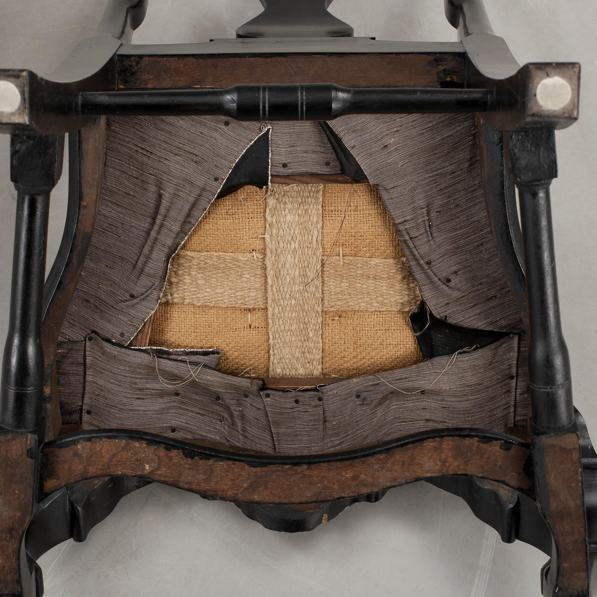 STOLAR, ett par, senbarock/rokoko, 1700-tal.