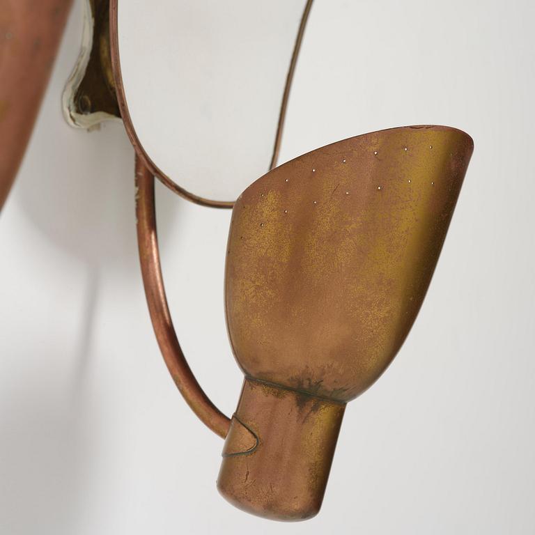 Carl-Axel Acking, a pair of wall lamps model "5029", Bröderna Malmströms Metallvarufabrik, Malmö, 1940s.