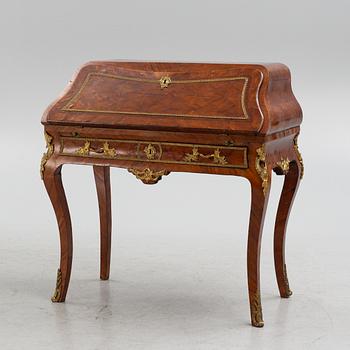 A rococo rosewood parquetry and gilt-brass mounted secretaire by J. H. Reimers (master in Stockholm 1754-73).