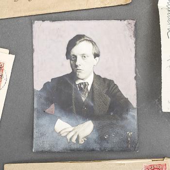 PÄR LAGERKVIST (1891-1974), 6 st egenhändiga ungdomsbrev, signerade och daterade/poststämplade 1909-1914.