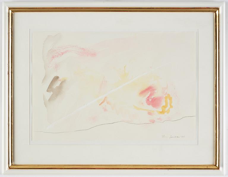 RUNE JANSSON, watercolor, signed and dated -86.