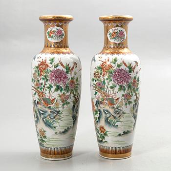 Floor vases, 1 pair, China, 19th/20th century.