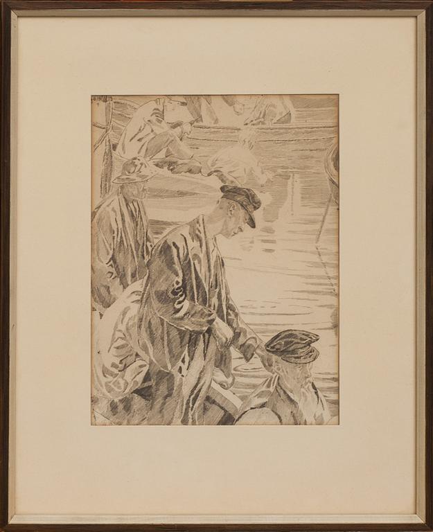 CARL WILHELMSON,  etsning. Signerad och daterad  1919 i trycket.