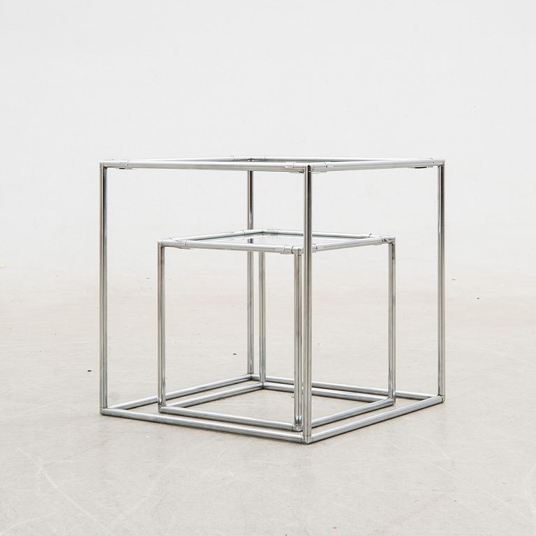 Poul Cadovius, Side table/set of tables 2 pcs "Abstracta" Denmark late 20th century.