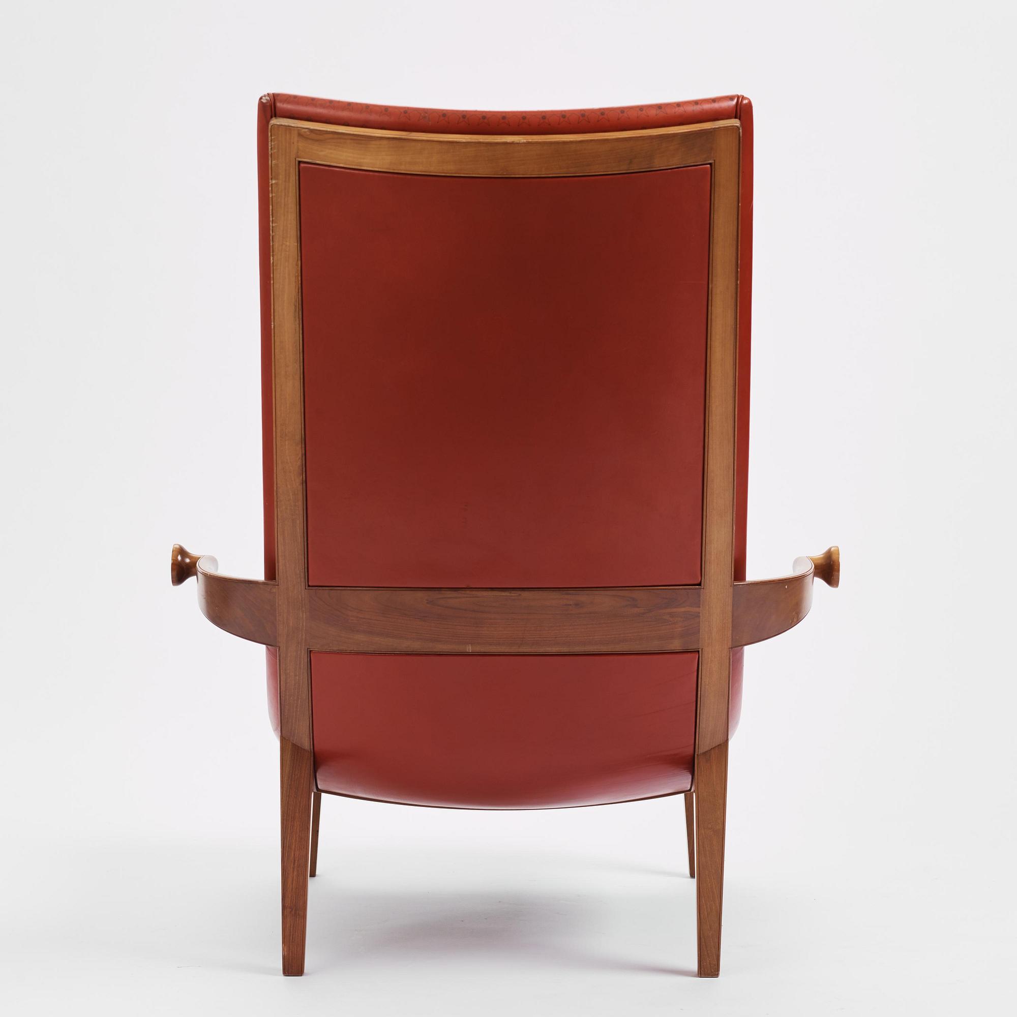 Gunnar Asplund, a rare "Senna" chair, Cassina, Italy, ca 1983.