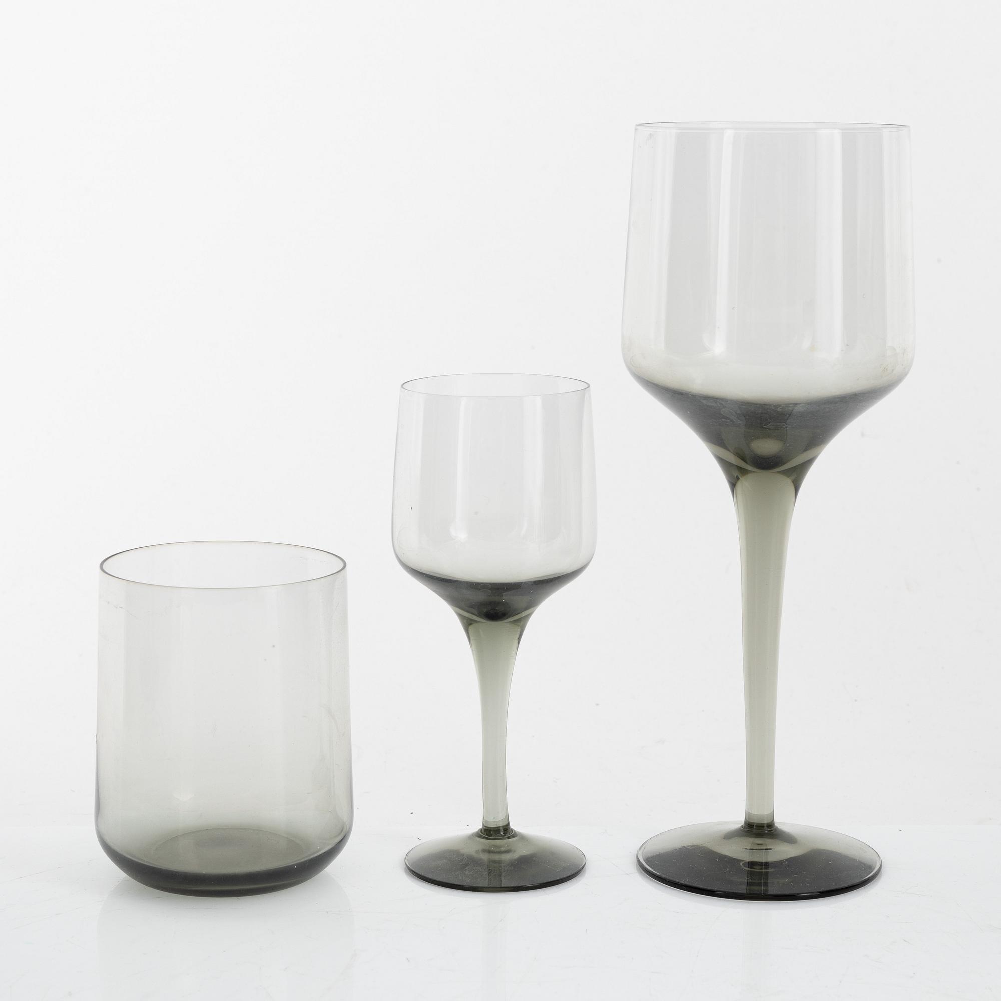 Sven Palmqvist, a 63-piece 'Rhapsody' glass service, Orrefors.
