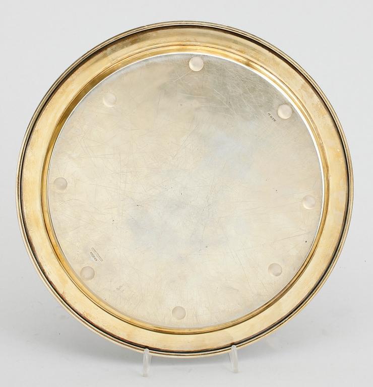 BRICKA, sterlingsilver, David Andersen, Norge, stämplad. Total vikt 575 gr.