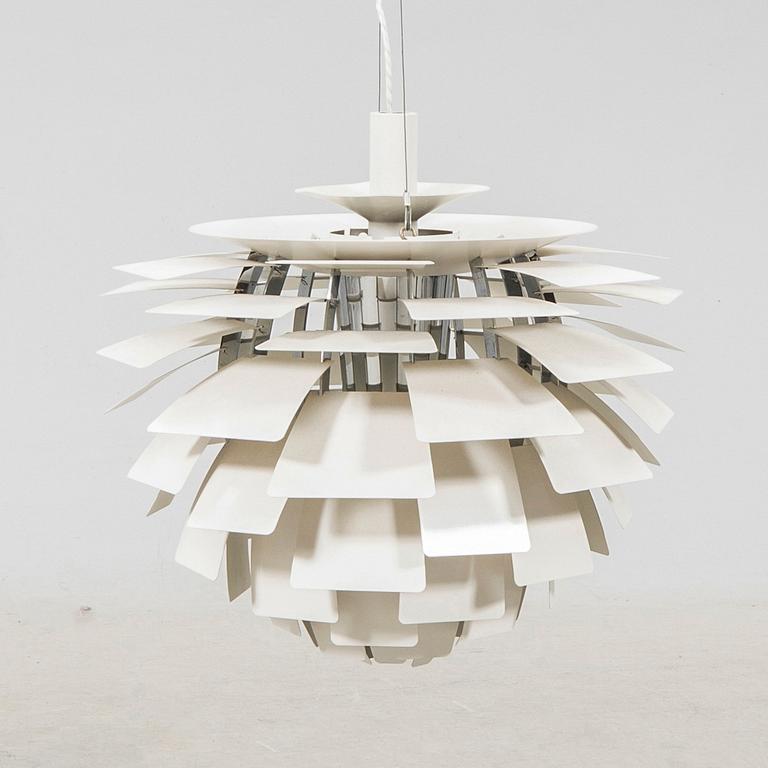 Poul Henningsen, taklampa "PH-Kotte / PH Artichoke", för Louis Poulsen, Danmark, formgiven 1958.