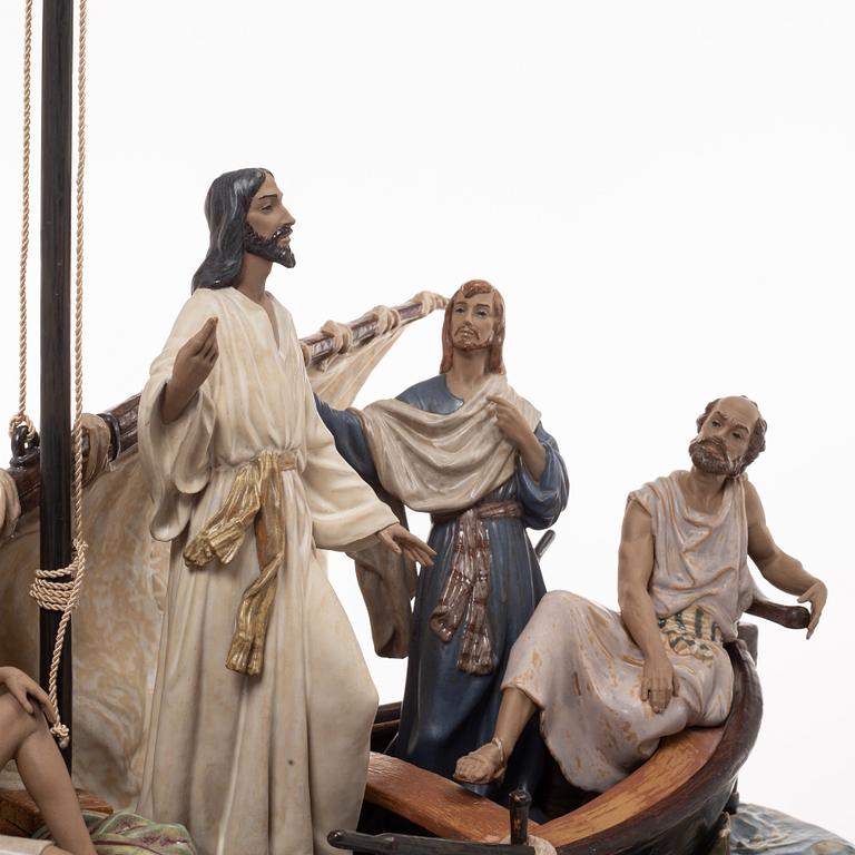 Salvador Furió, figurine, "Jesus in the Tiberiades", Lladró, Spain, 1984-2016.