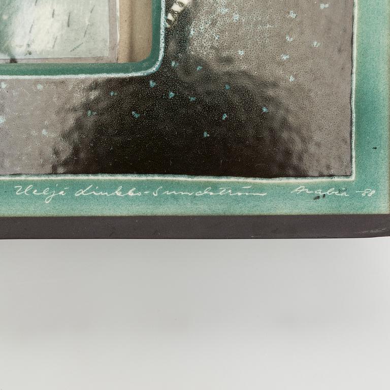 Heljä Liukko-Sundström, lampett, keramik, signerad Heljä Liukko-Sundström Arabia -88.