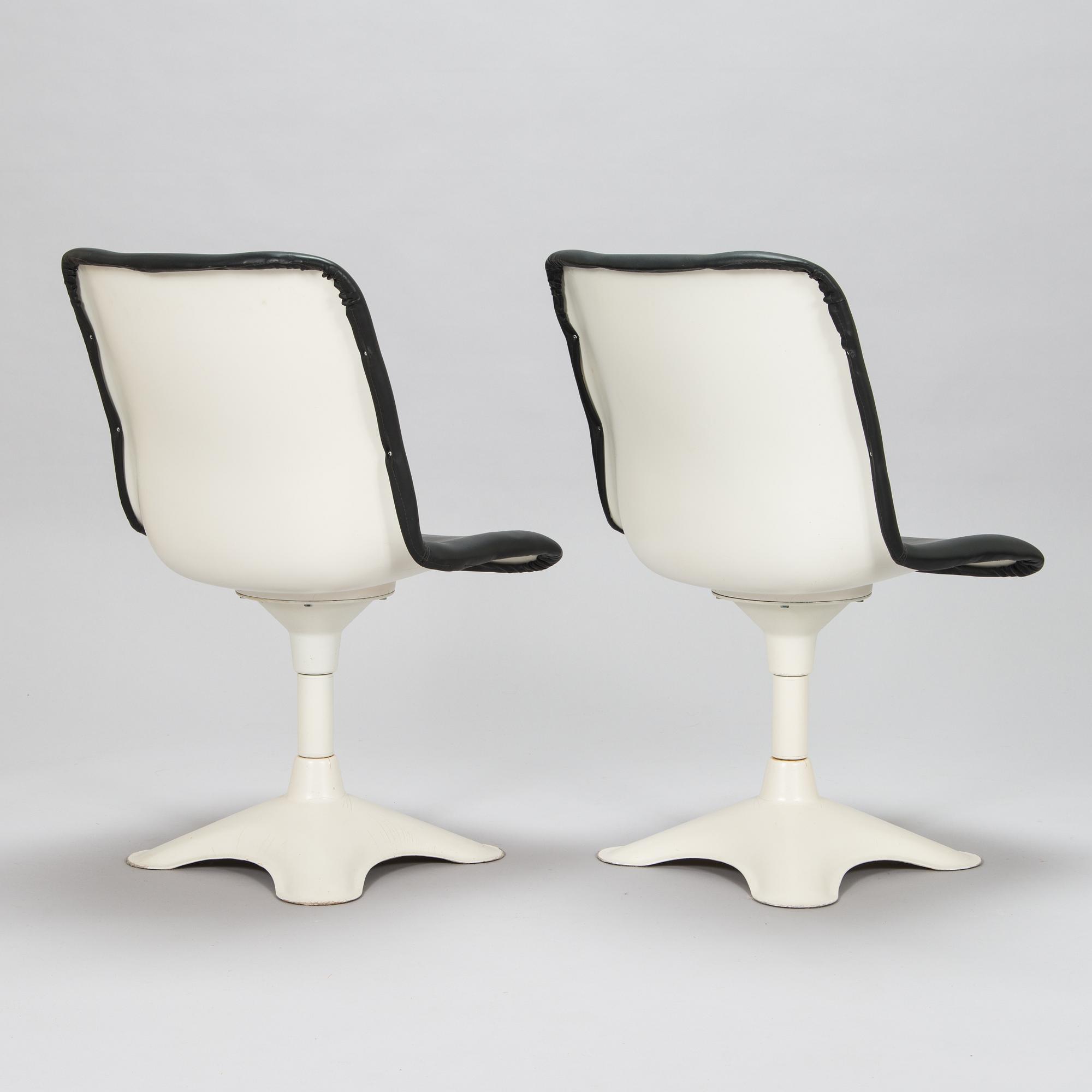 Yrjö Kukkapuro, six '415' chairs for Haimi 1975-1976.