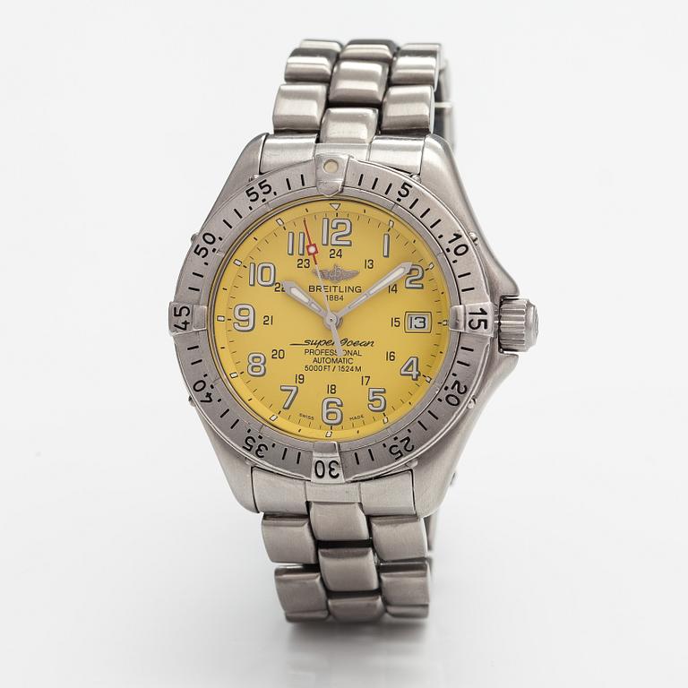 Breitling, Superocean, professional, 1524m, armbandsur, 41 mm.