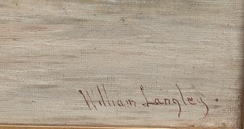 WILLIAM LANGLEY, olja på duk, signerad.