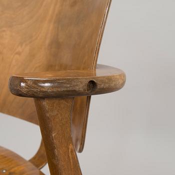 Ilmari Tapiovaara, a set of four mid-20th century 'Domus' chairs for Keravan Puuteollisuus.