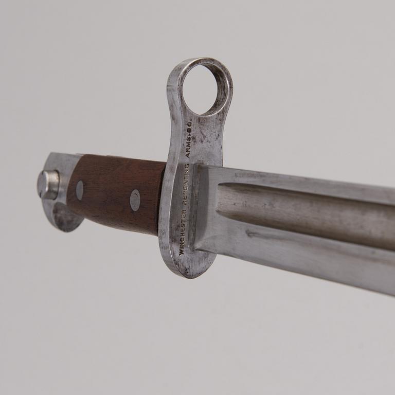 A WINCHESTER "RUSSIAN" BAYONET FOR MODEL 1895, . Marked: Winchester Repeating Arms. Co.