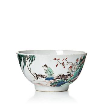 766. A famille verte cup, Qing dynasty, Kangxi (1662-1722).