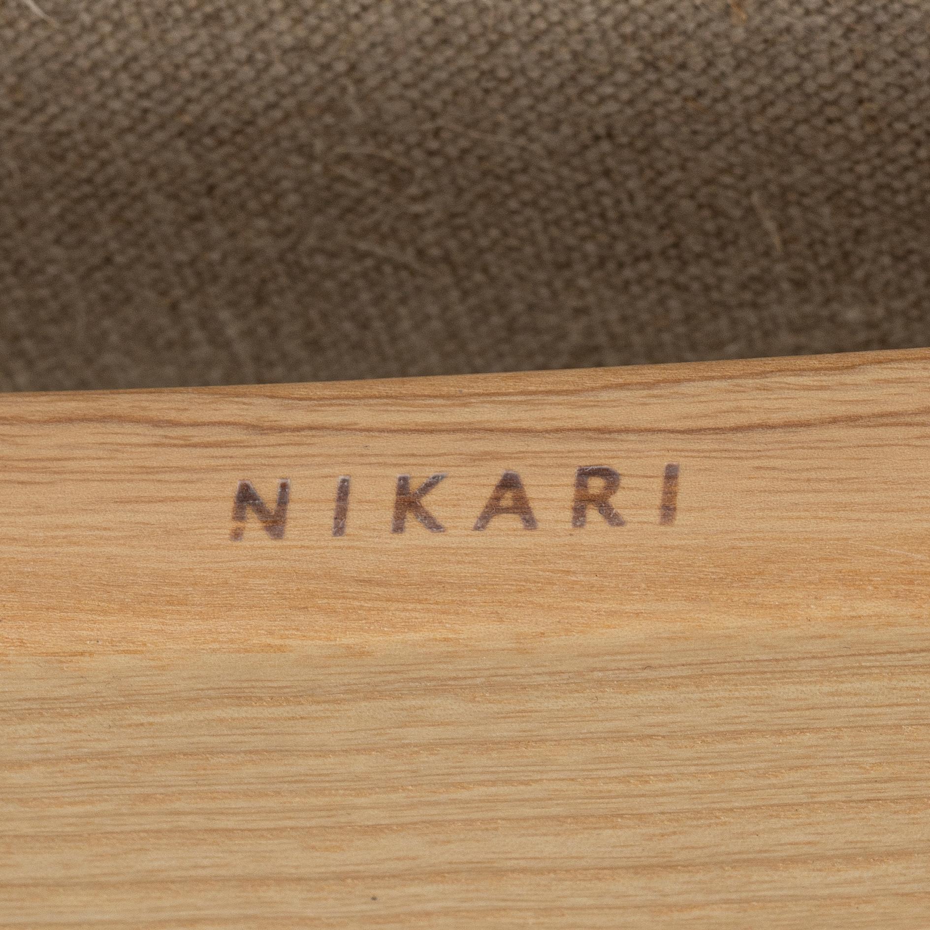 Jasper Morrison & Wataru Kumano, fåtölj med fotpall, "December Chair" Nikari, Finland.