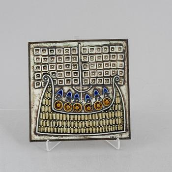 Lisa Larson, three wall reliefs, Gustavsberg.