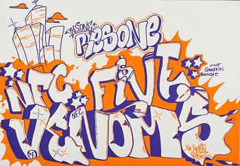 AKAY, BATES, REASON, BLIND and ceveral other scandinavian graffiti legends, eight screen prints, signed and dated -97.