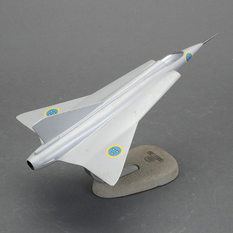 FLYGPLANSMODELL, "Saab 35 Draken", 1900-talets andra hälft.