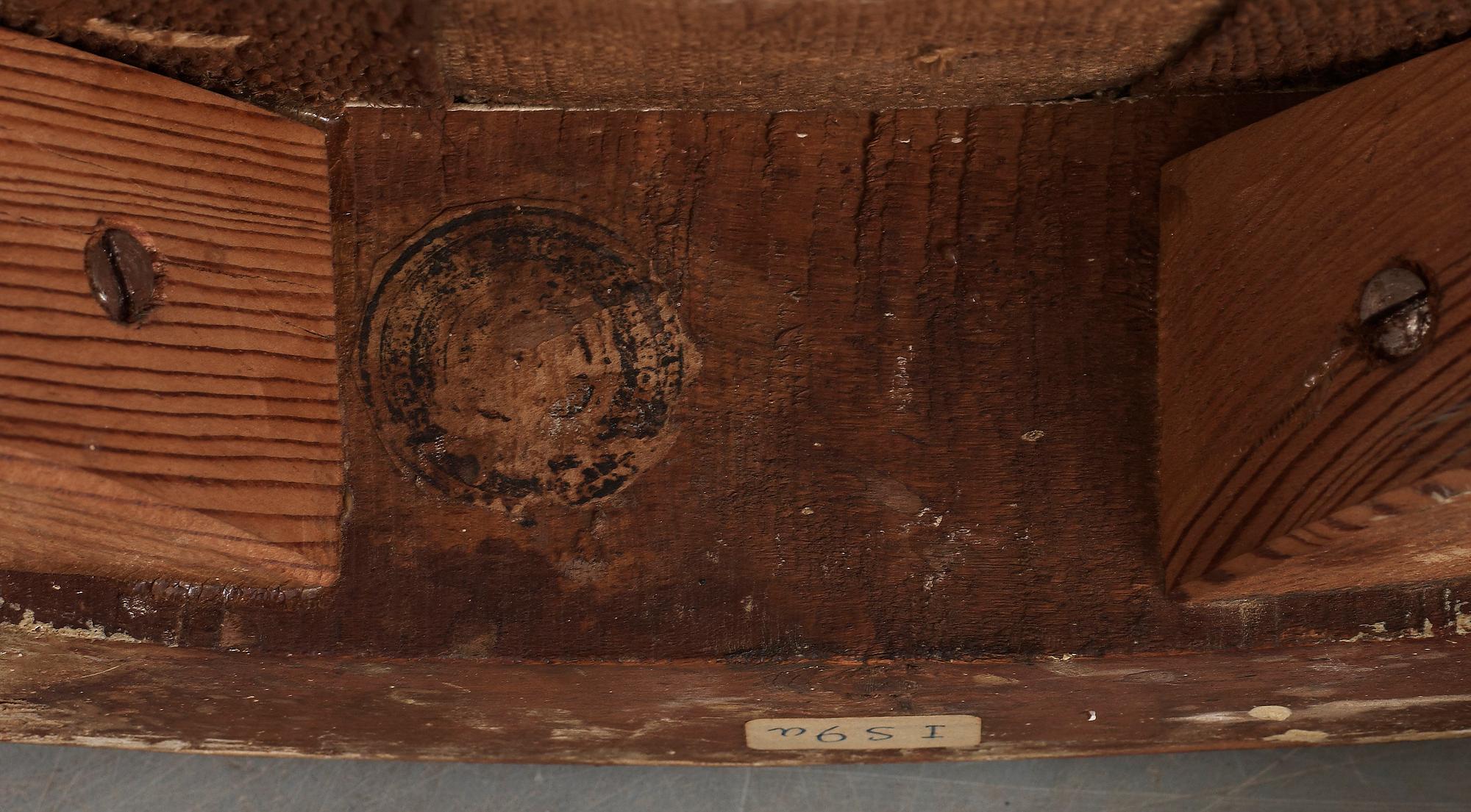 STOLAR, ett par. Gustavianska stockholmsarbeten, 1700-talets slut.