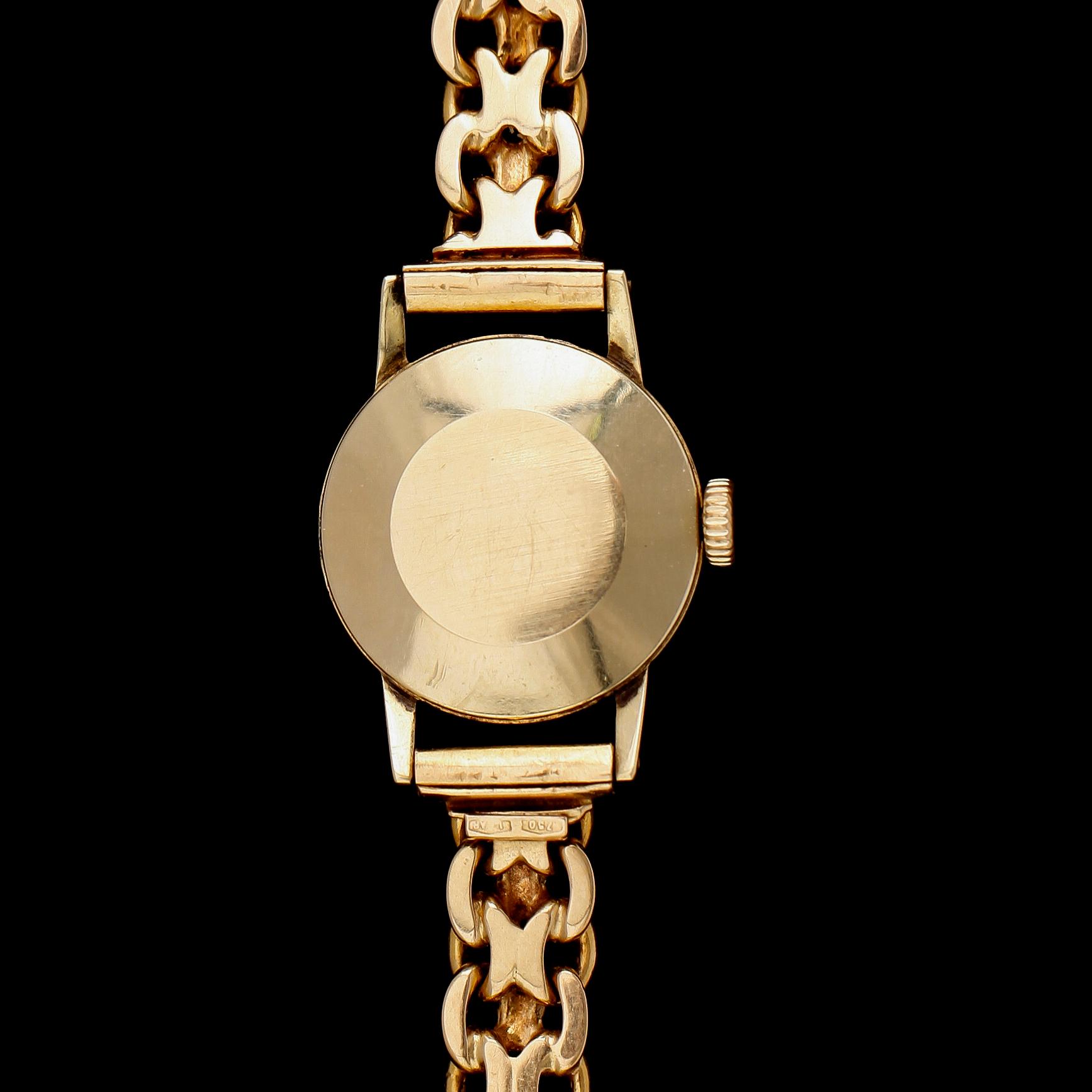 ARMBANDSUR, 14 k guld och armband 18 k guld, Tissot. Total vikt med urverk ca 25 g.