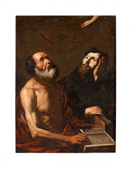 Gregorio Preti Tillskriven, Den helige Hieronymus och den helige Mauro.