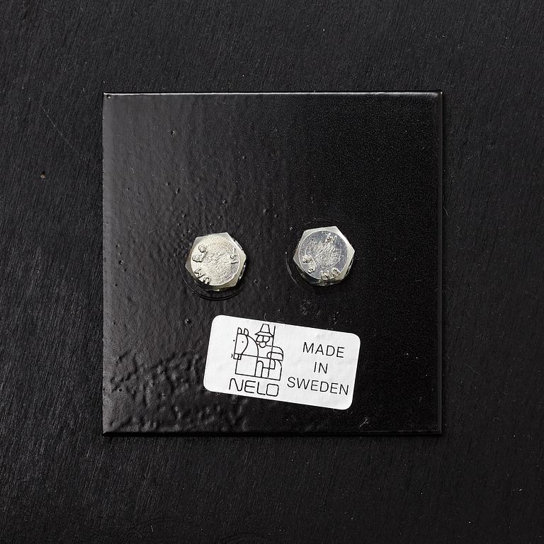 Takashi Okamura & Erik Marquardsen, a "Wave" armchair with ottoman, Nelo, 1970's.