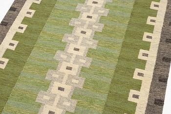 Aina Kånge, a flat weave runner, c 340 x 140 cm, signed AK.