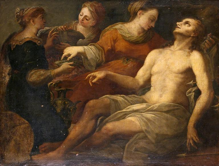 Luca Giordano Hans efterföljd, St Sebastian.