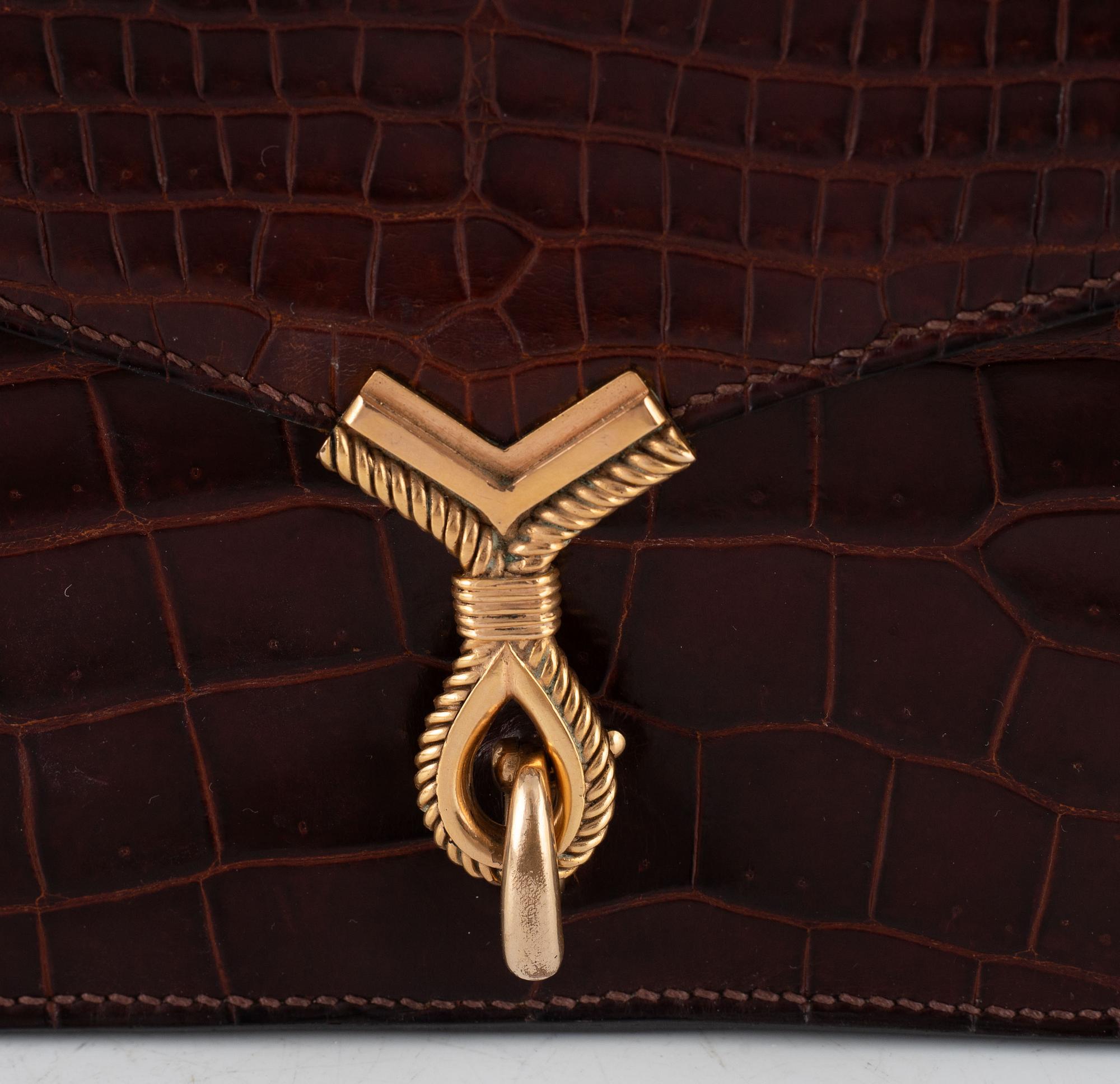 Hermès, väska, "Sac Cordeau" vintage, tillverkad innan år 1945.