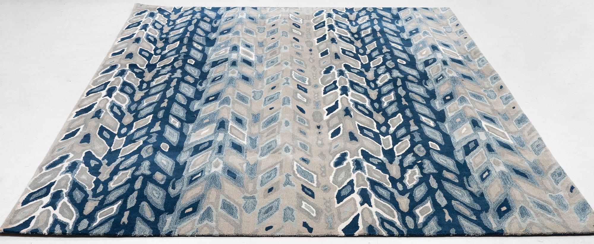 William Yeoward, a 'Kalata Indigo' carpet, circa 425 x 300 cm.