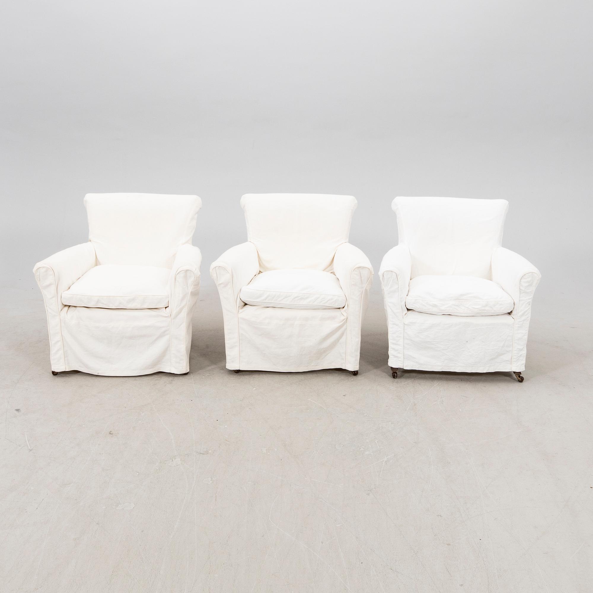 Mulberry, a set of four armchairs 21st century.