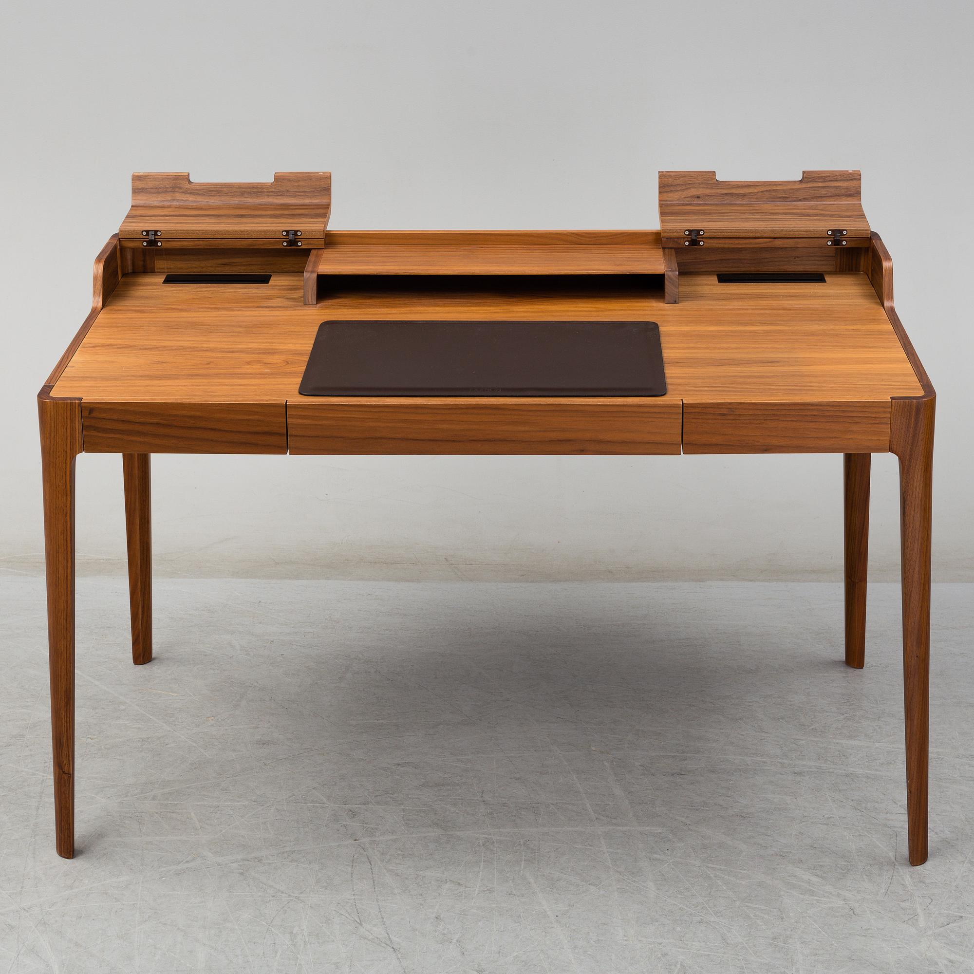 A 21st Century walnut 'Saffo' writing desk by Carlo Ballabio, from Porada.
