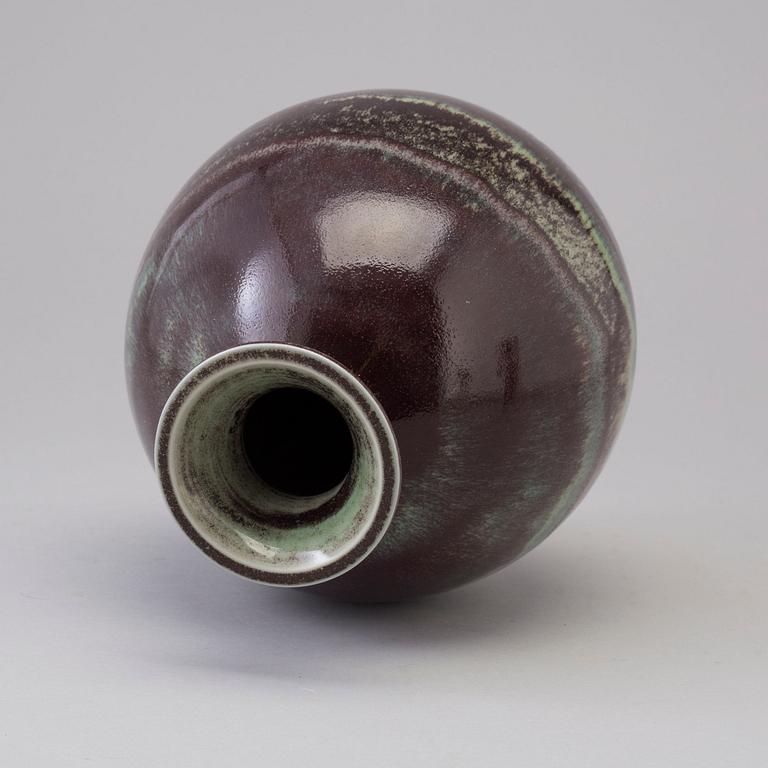 BERNDT FRIBERG, a stiöneware vase from Gustavsberg studio, signed.