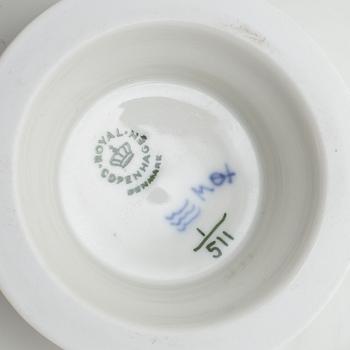 Coffee service, porcelain, "Musselmalet", 30 pieces, Royal Copenhagen, Denmark.