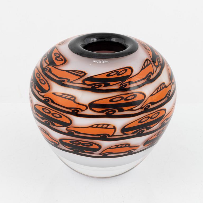 Olle Brozén, vas, glas, signerad. Kosta Boda Limited Edition 7/20.