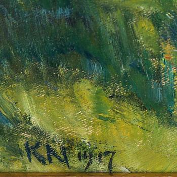 KARL NORDSTRÖM, olja på duk, signerad och daterad 1917.