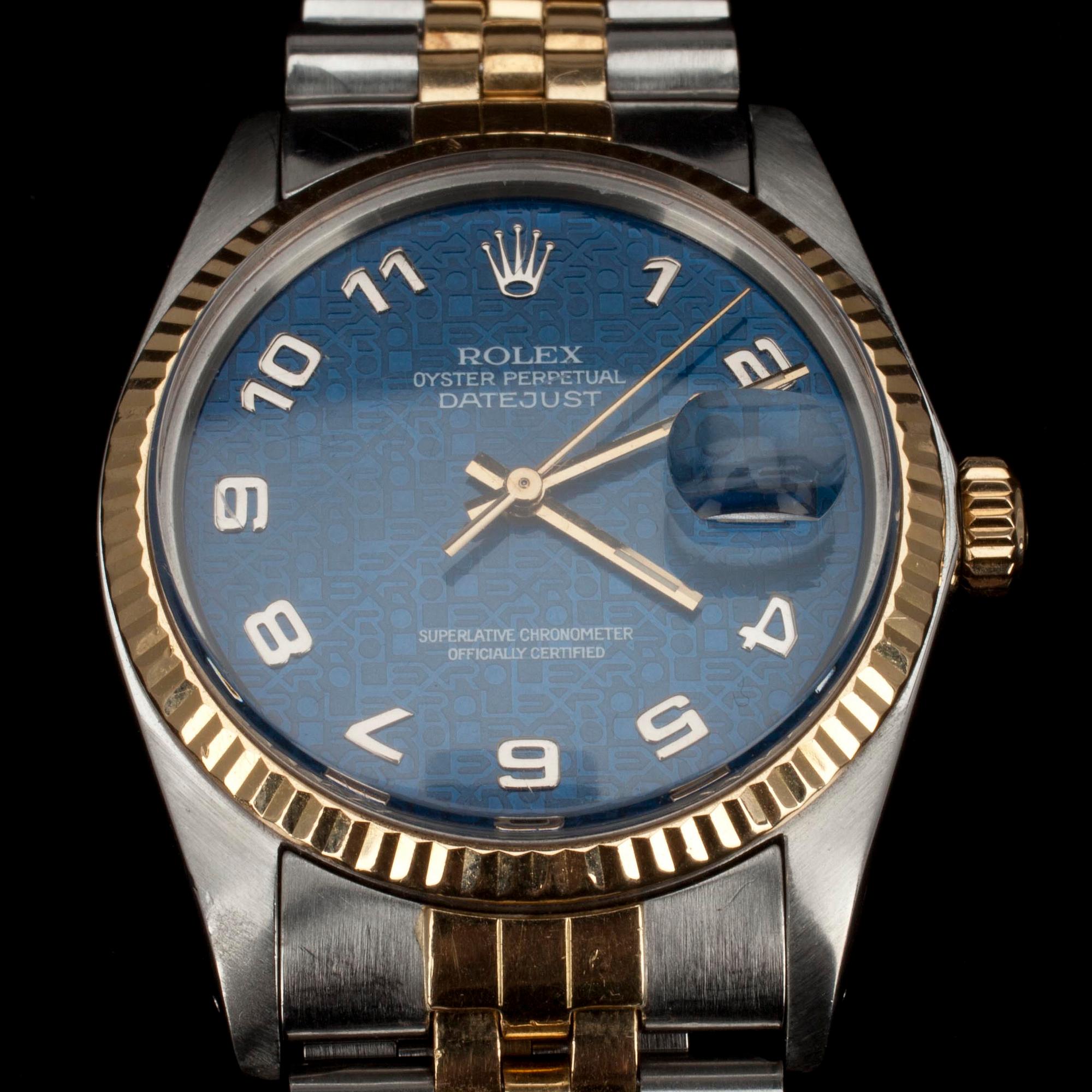 ARMBANDSUR, Rolex, Oyster Perpetual, Datejust, stål, 1970-80-tal.