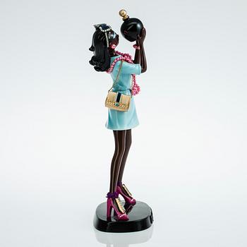 FIGURIN, "Miss Lanvin", porslin, Lanvin och Franz Porcelain, 2000-tal.