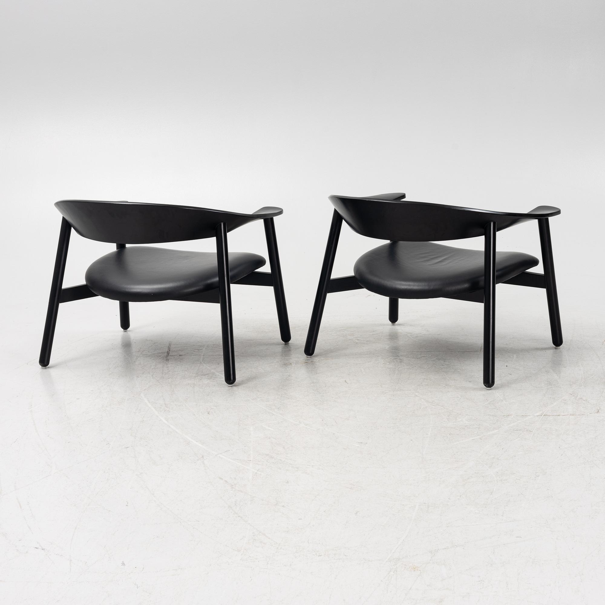 Henrik Bønnelycke, a pair of easy chairs, Silo, Denmark, 21st Century.