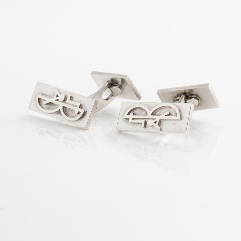 A pair of cufflinks by Wiwen Nilsson, Lund, 1946.