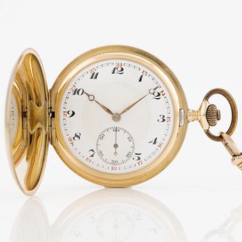 Pocket watch, hunter, 52 mm.