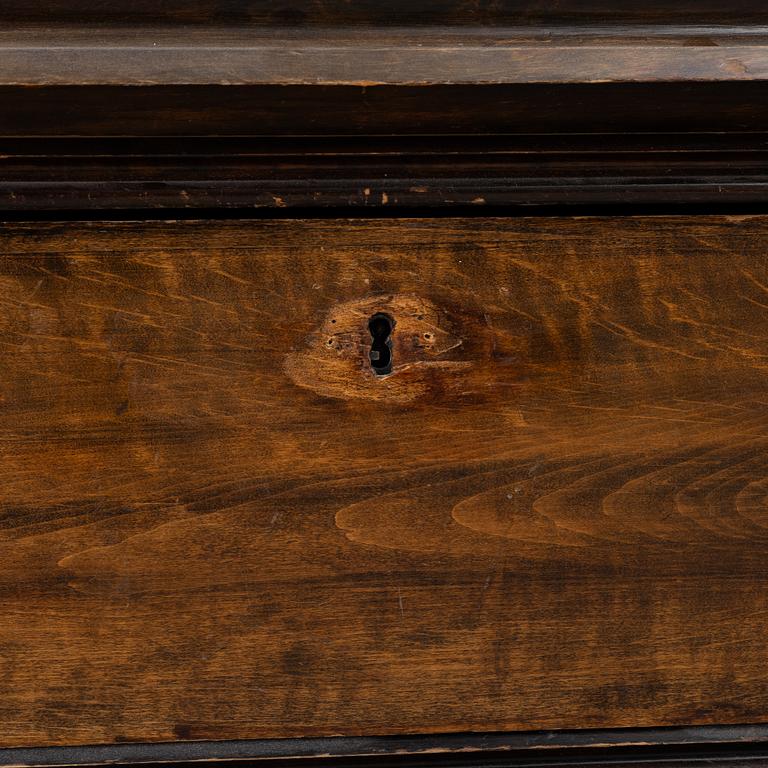 A book cabinet, around 1900.