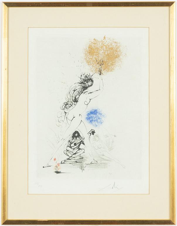 Salvador Dalí, "La Fille au Flambeau" Ur "Les Amours de Cassandre".