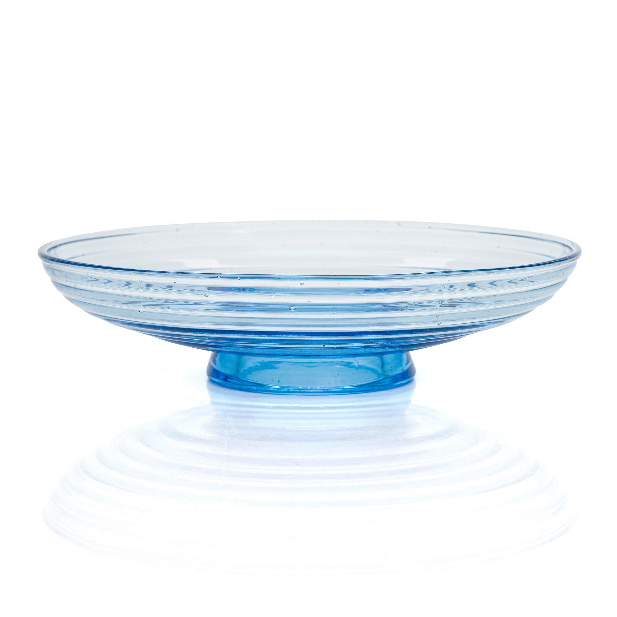 Aino Aalto, jalallinen malja, malli 4135, Karhulan lasitehdas, 1930-luku.