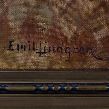 EMIL LINDGREN, olja på duk, signerad.