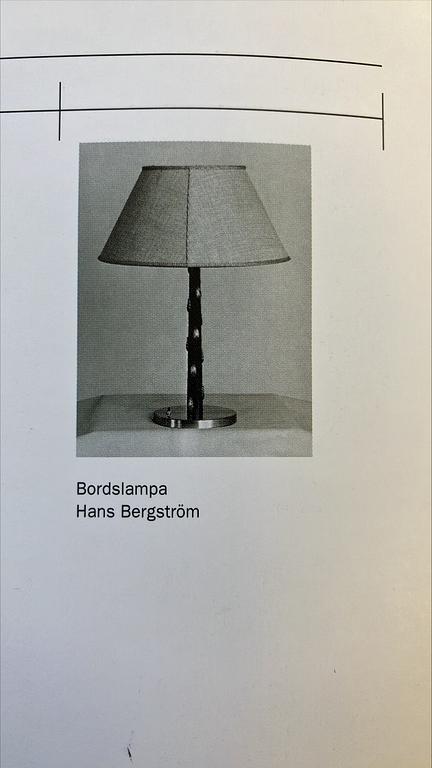 Hans Bergström, bordslampa, ateljé Lyktan / ASEA, 1930-40-tal.